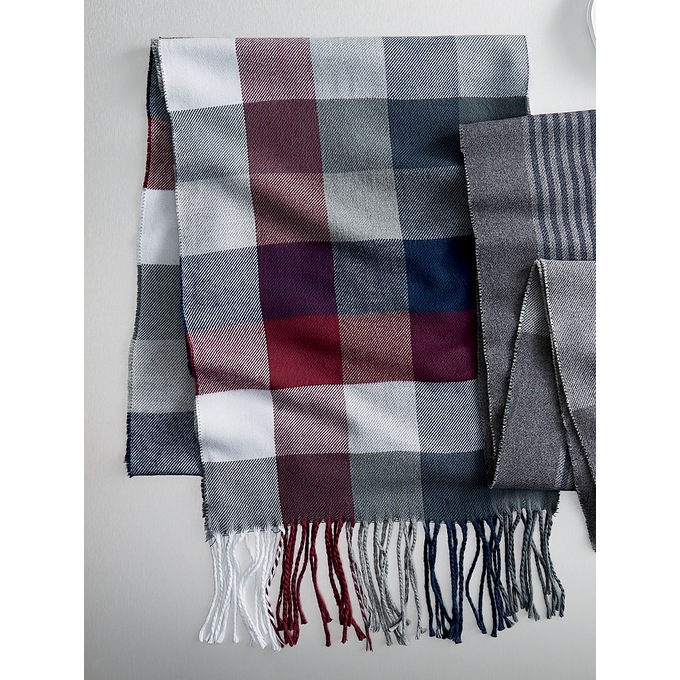 Men&#39;s Plaid Scarf, , large