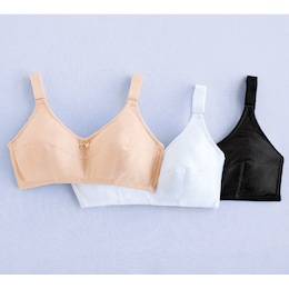 3-Pack Full-Figure Bra, , large