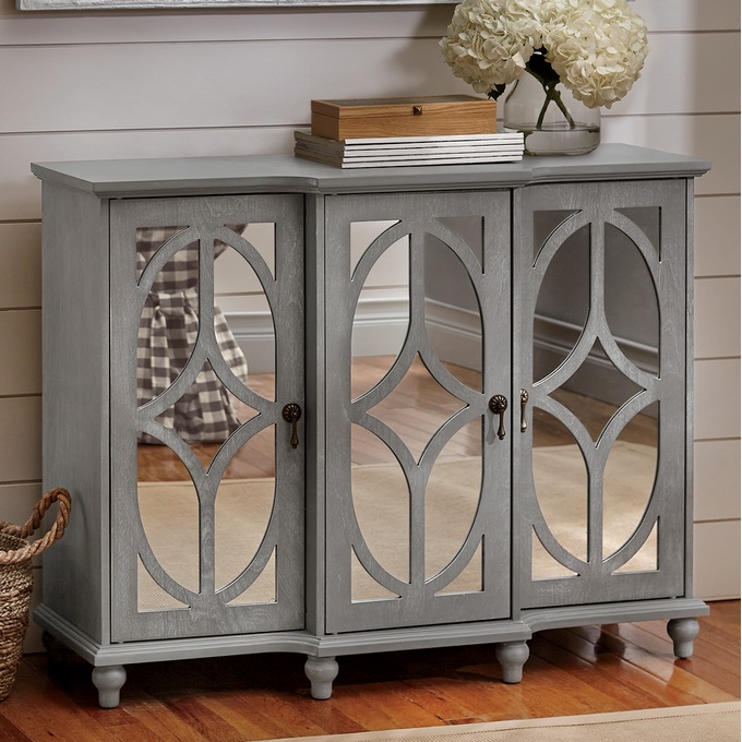Mirrored Console Cabinet, , large