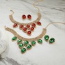 Crystal Pear Necklace & Earring Set, , large