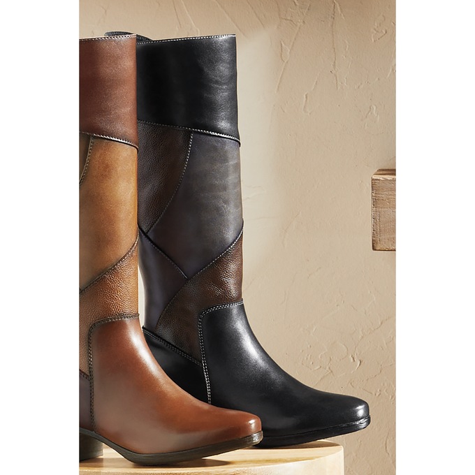 Spring Step Patchwork Boot, , large