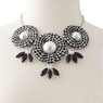 Houndstooth Fabric Necklace, , large