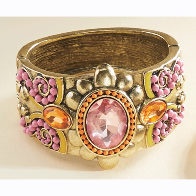 Crystal/Enamel Bangle, , large