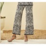 Jayda Jacquard Zebra-Print Pant, , large