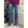Tilly Embroidered Bootcut Jean, , large