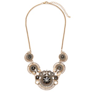 Metal Scroll Necklace, , large