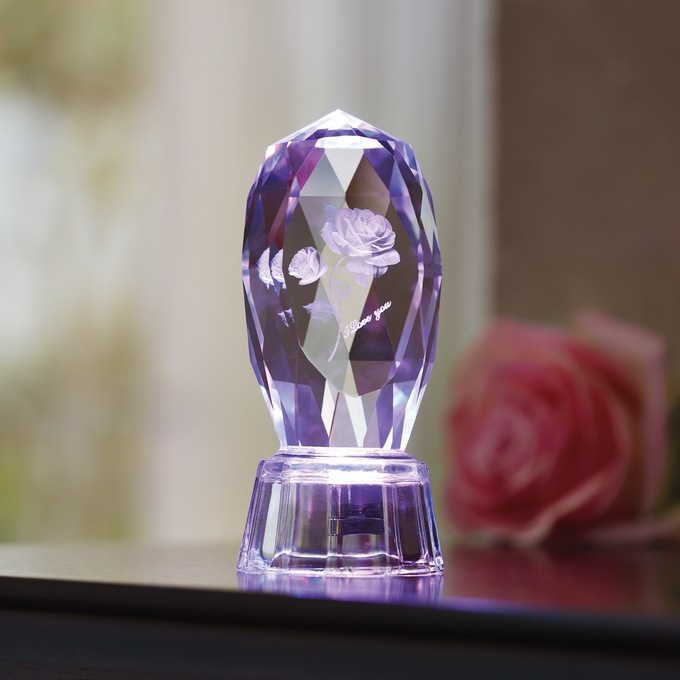 Lit Decorative Rose, , large