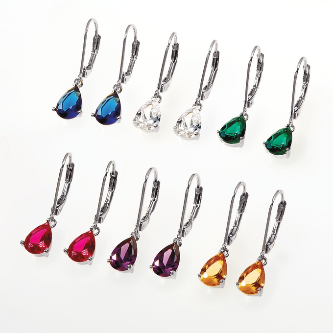 6-Pair Color Earrings Set, , large