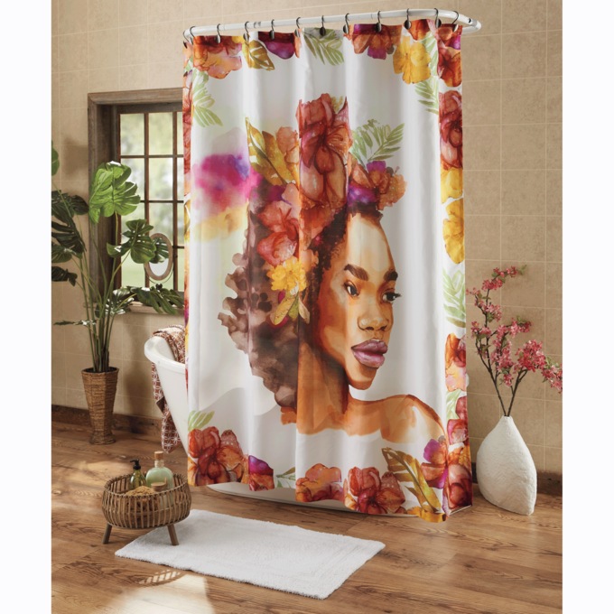 Eliani Shower Curtain, , large