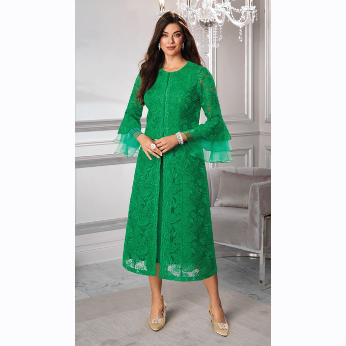 Seleste Lace Jacket Dress, , large