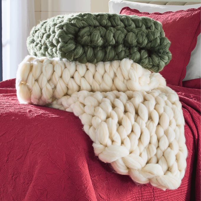 Super Chunky Knit Throw, , large