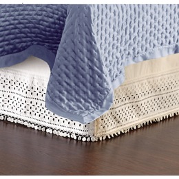 Eyelet-Lace Bedskirt, , large