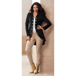 Lucinda Sequin Legging, Taupe, large