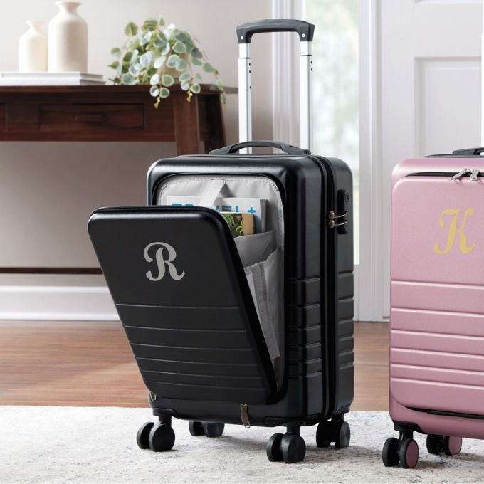 Personalized Hardsided Carry-On with Front Panel Storage, , large
