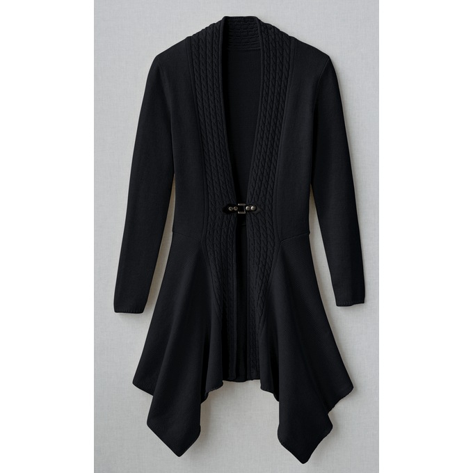Cable Buckle Cardigan, , large