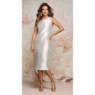 Thyra Rosette Jacket Dress with Mesh Rosette Trim, , large