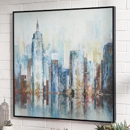 Framed Cityscape Canvas, , large
