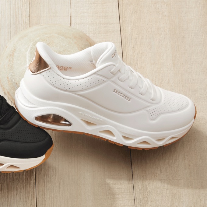 Skechers Women's Slip-Ins UNO Glide Step Glide On Air Shoe, , large