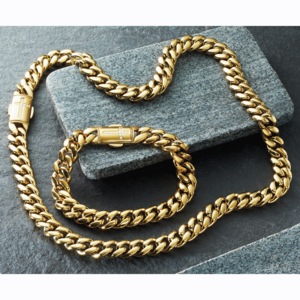 Majesty Truth Goldtone Thick Chain Necklace with Crystal Cross by Simone I Smith, , large