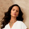 Wavy Oval Necklace and Earring Set, , large