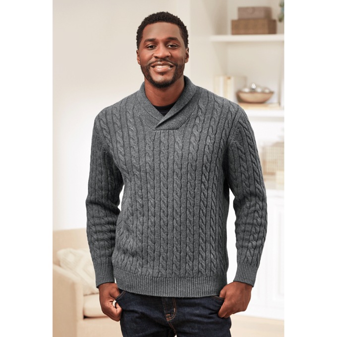 Shawl Collar Sweater, , large