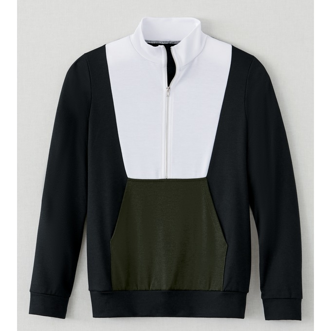 Color-Blocked 1/2-Zip Top, , large