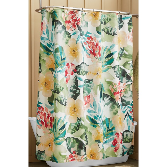 Tropical Shower Curtain, , large