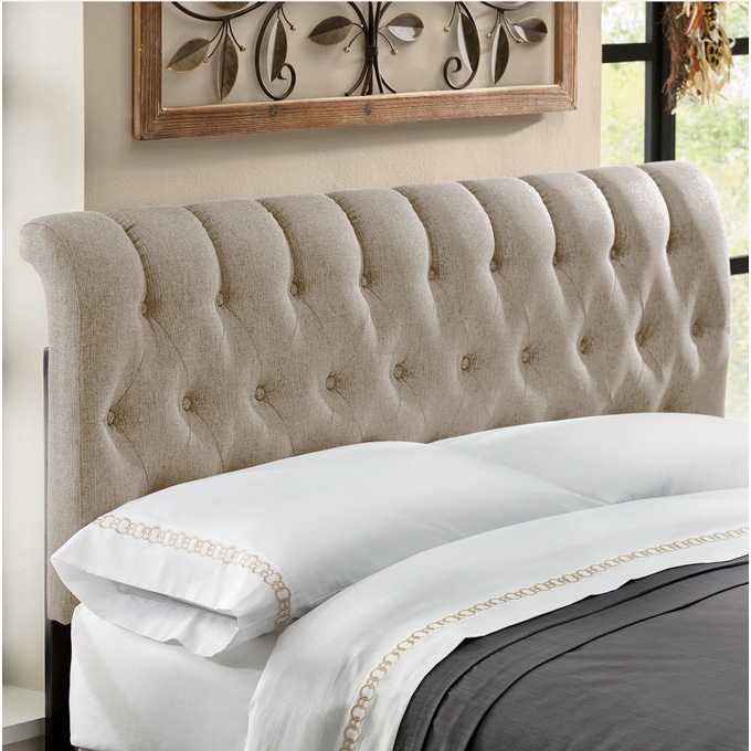 Tufted Linen Headboard, , large