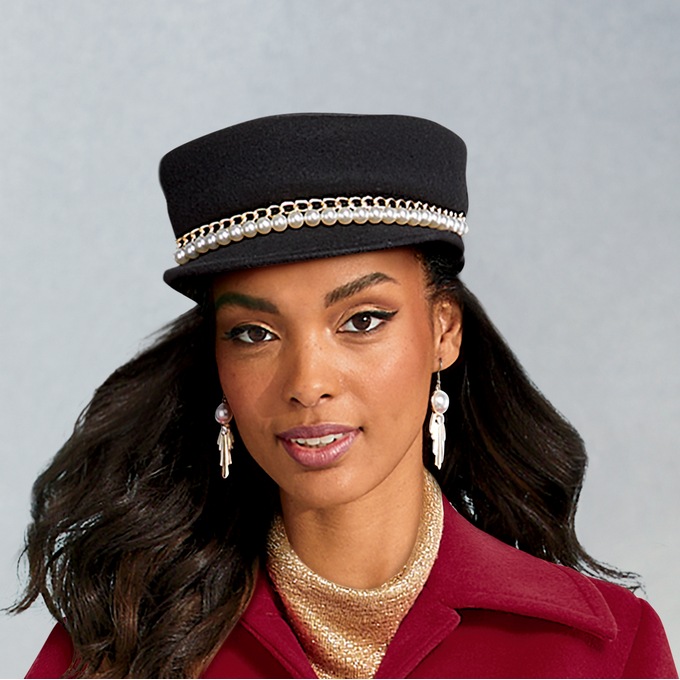 Pearl-Trim Conductor Cap, , large