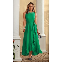 Kellie Faux-Wrap Gown, , large