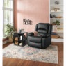 Admiral Rotating End Table with Storage, Black, large