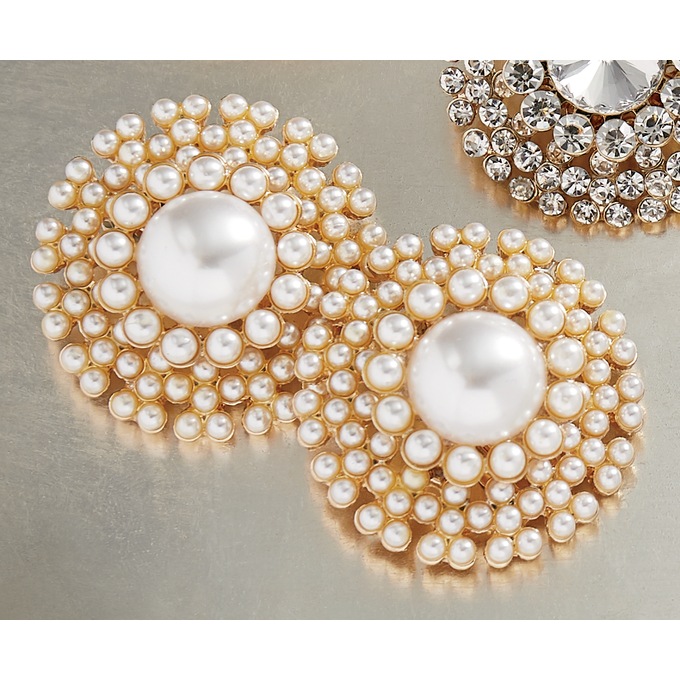 &quot;Neicey Never&quot; Clip Earrings, , large