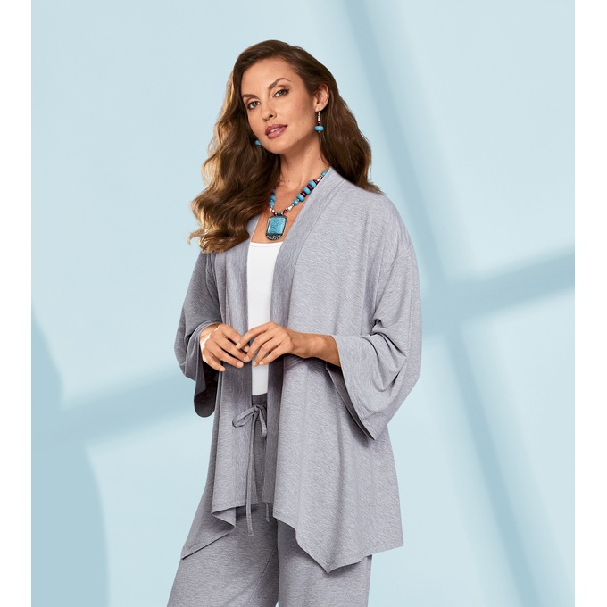 Leighton Draped Cardigan, , large