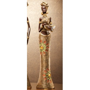 Ashini African Standing Lady Figurine, , large