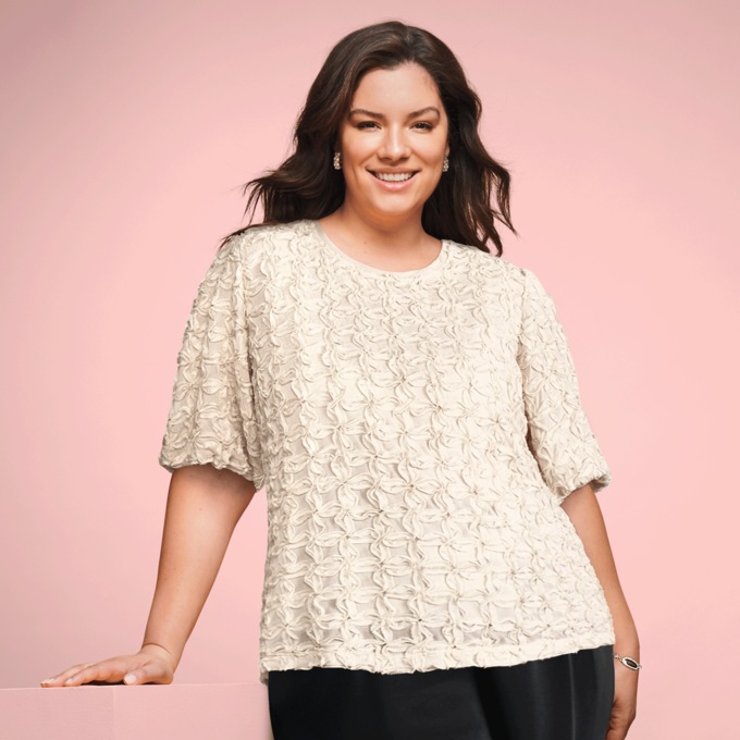 Luna Lattice Top, , large