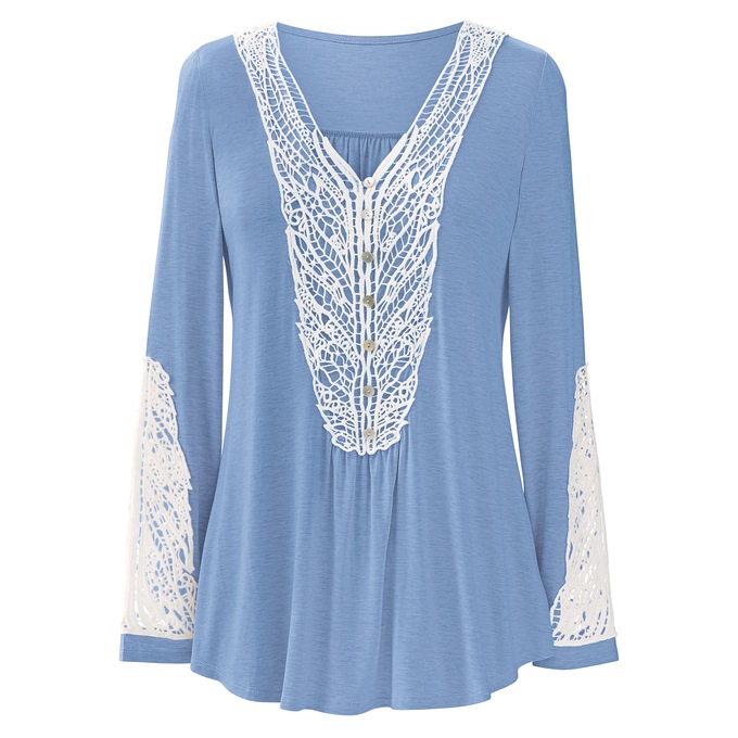 Crochet Trims Top, , large