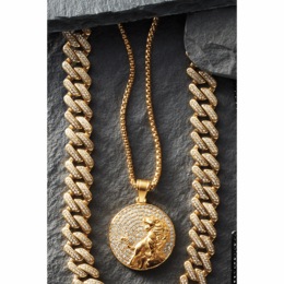 Majesty Crystal Lion Pendant, , large