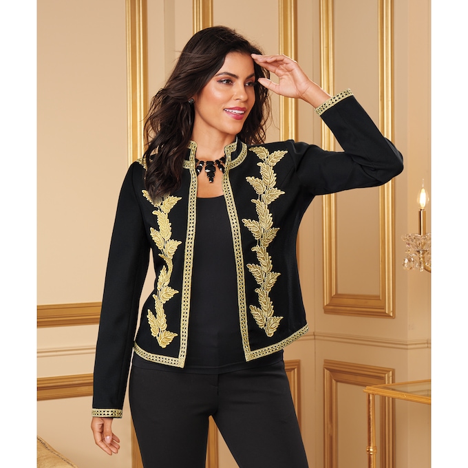 Elsa Embroidered Jacket, , large