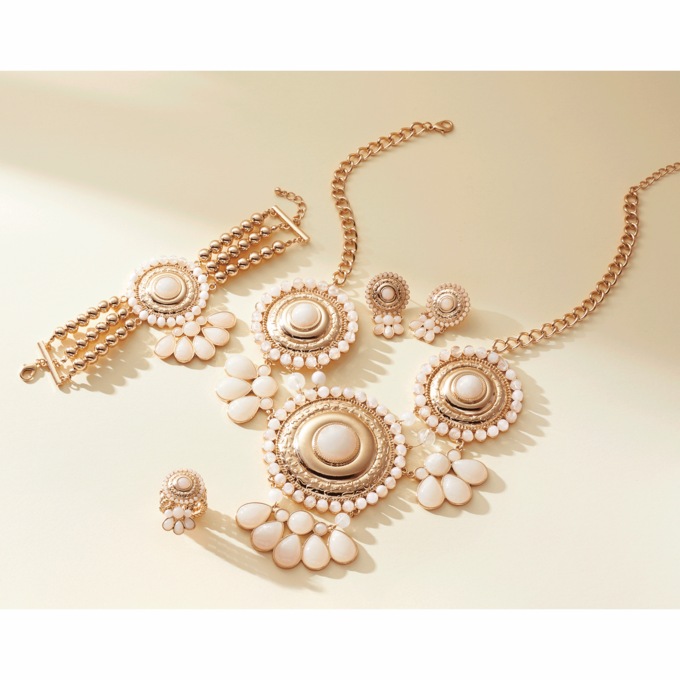Round-Burst Jewelry - Buy All 3 & SAVE, Marshmallow, large