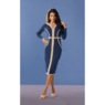 Metallic Trim Sweater Dress, , large