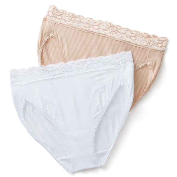 Vanity Fair Flattering Lace Hi-Cut Panty, , large