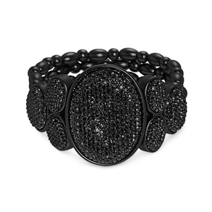 Oval Glitter Stretch Bracelet, , large
