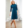 Funnel-Neck Babydoll Dress, , large