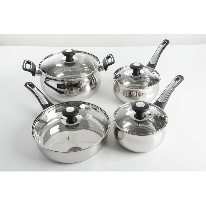 Oster Raffaeli 8-Piece Stainless Steel Cookware Set, , large