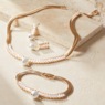 Crystal/Faux-Pearl Drop Jewelry and Crystal/Faux-Pearl Drop Bracelet, , large