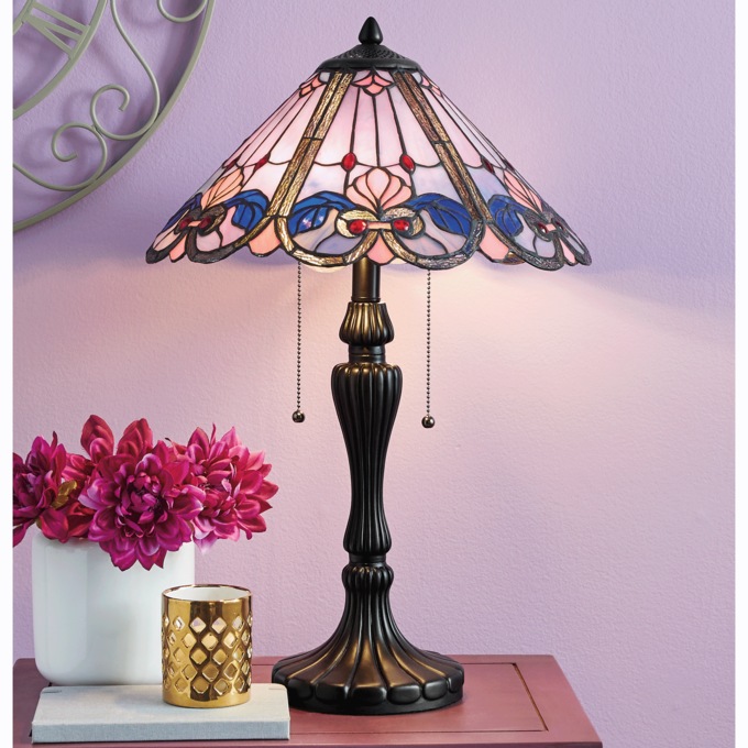 Esme Stained Glass Table Lamp, , large