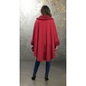 Sherpa-Trimmed Matching Fleece Cape with Gloves, Salsa, large