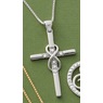 Diamond Cross Eternity Pendant, , large