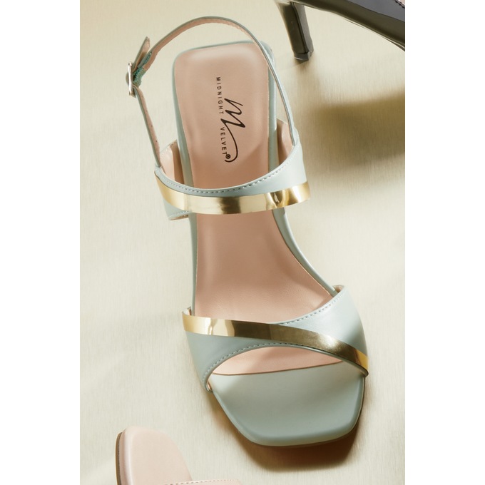 Midnight Velvet Gold Accent Sandal, , large