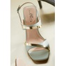 Midnight Velvet Gold Accent Sandal, , large